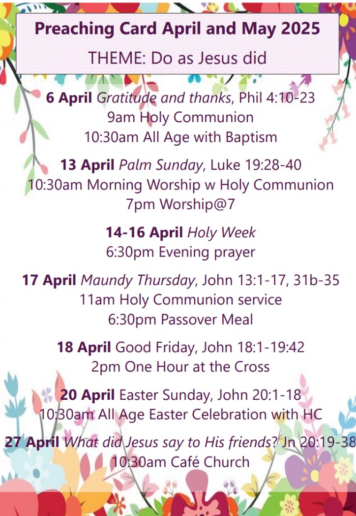 Preach card April Preach card April